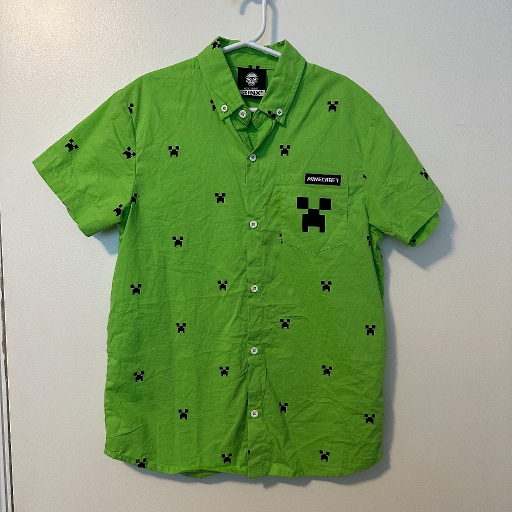 Minecraft Button up shirt